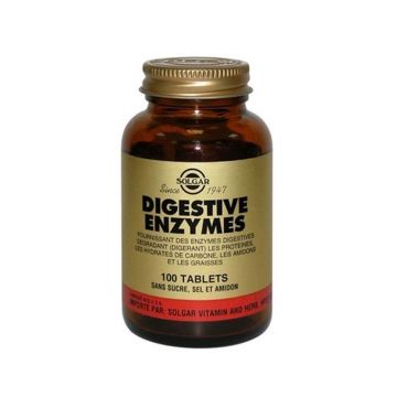 Solgar Enzime digestive 100 comprimate