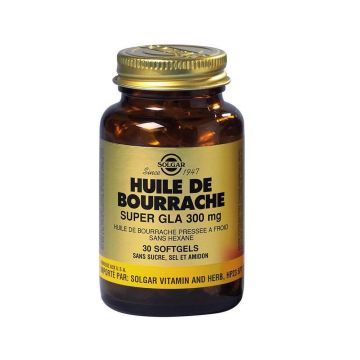 Solgar Super Gla Borage Oil Acide Gras Beauté, Cheveux 30 capsule