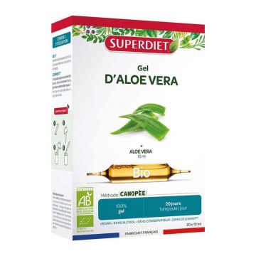 Superdiet Aloe Vera Mucilagiu organic 10 fiole 15ml