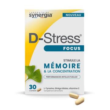 Synergia Focus D-Stress Stimulează memoria 30 comprimate