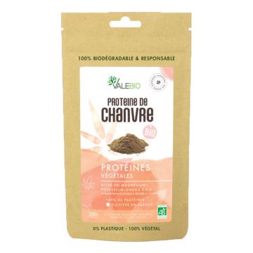 Valebio Proteină organică de cânepă 200g