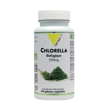 Vit'All+ Chlorella organică 500 mg 100 capsule vegetariene