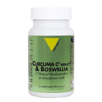 Vit'All+ Turmeric C3 Reduct® și Boswellia Foarte biodisponibil și direct activ 30 Capsule vegetale
