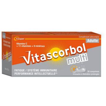 Vitascorbol Multi Adulți 30 comprimate