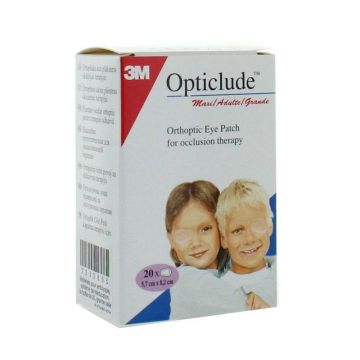 3M Opticlude 20 pansamente ortopedice pentru scaune Maxi 8cm X 5.7cm