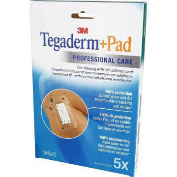 3M Tegaderm Film Pansament Pads 9cm X 15cm x5