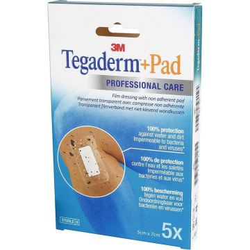 3M Tegaderm Plaster Pad cu film 5cm X 7cm x5