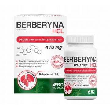 Acasă Farmacie Berberine HCL, 60 capsule