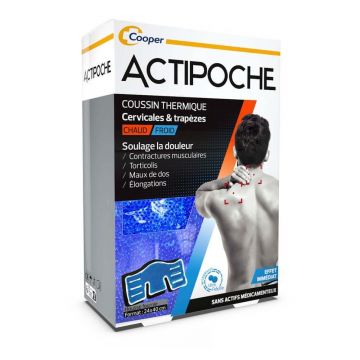 Actipoche Microsferă gât și trapez pernă de căldură 24x8 cm