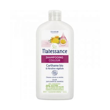 Șampon Natessance Colour - Șofrănel și keratină vegetală Bio 500ml