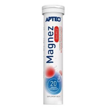 Apteo Magnesium Skurcz aromă de portocale, 20 comprimate