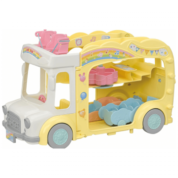 Autobuzul Curcubeu Sylvanian Families, 3 ani+, Epoch