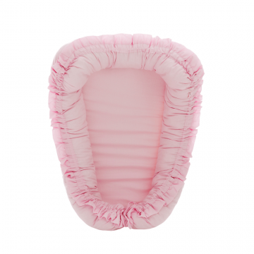 Baby Nest cu volanase, + 0 luni, Roz, Twindeco