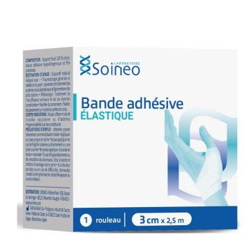 Bandaje Soineo Banda adezivă elastică 2,5mx3cm