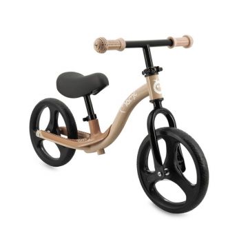Bicicleta fara pedale cu roti led Isoka, 2 ani+, Beige, Momi