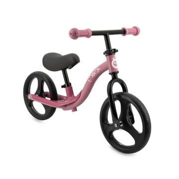Bicicleta fara pedale cu roti led Isoka, 2 ani+, Pink, Momi