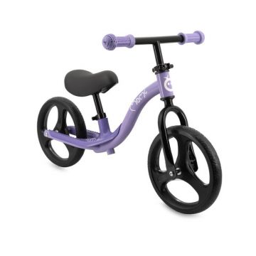 Bicicleta fara pedale cu roti led Isoka, 2 ani+, Purple, Momi