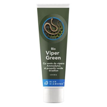 Crema Bio cu venin de vipera si propolis verde brazilian Viper Green, 50 ml, Blue Diamond