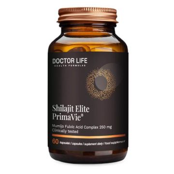 Doctor Life Shilajit Elite PrimaVie pentru a susține fertilitatea și sănătatea pielii, 60 capsule