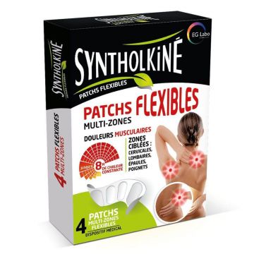 EG Labo SyntholKiné Multizone Plasturi flexibili Dureri musculare x4