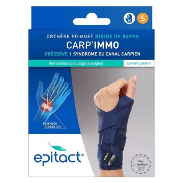 Epitact Carp'Immo Orteză rigidă de odihnă pentru încheietura mâinii Noapte