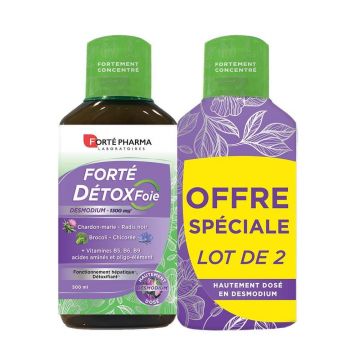 Forté Pharma Forté Détox Detoxifiant hepatic natural îmbogățit cu desmodium 2x500ml