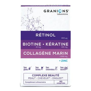 Granions Complexe Beauty Piele, păr și unghii 60 de tablete