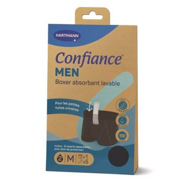 Hartmann Confiance Bărbați Boxeri lavabili cu vezică urinară absorbantă x1 + 5 inserții