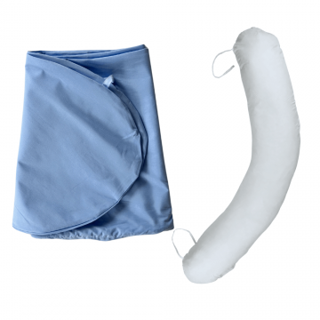 Husa Perna pentru gravide Grande, Albastru, Twindeco