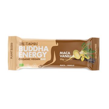 Iswari Energy Bar Buddha, Maca și vanilie organică 35g