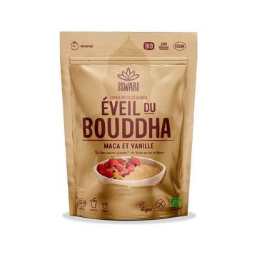 Iswari Eveil du Bouddha Vanilie organică Maca Super Mic dejun 360g