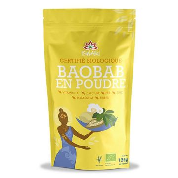 Iswari Super Aliment Pur Baobab pulbere organică 125g