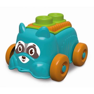 Jucarie educationala Catel cu cuburi moi Soft Clemmy, 6-36 luni, Albastru, Clementoni