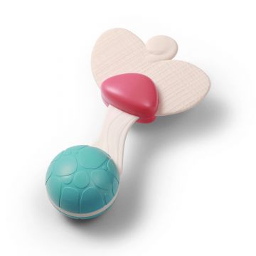 Jucarie zornaitoare cu inel gingival, 3 luni+, Babyono