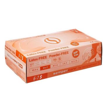 Lohmann Rauscher Sempercare Vinyl Gloves Fără pudră și nesterile x100
