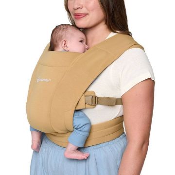 Marsupiu ergonomic Embrace, + 0 luni, Knit Camel, Ergobaby