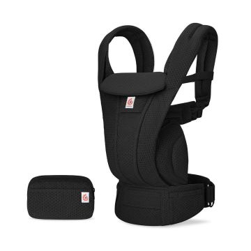 Marsupiu ergonomic Omni Deluxe Mesh, + 0 luni, Black, Ergobaby