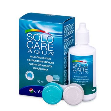 Menicon Solocare Aqua Soluție multifuncțională pentru lentile moi 90ml