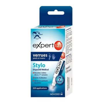 Novodex Expert 1.2.3 Stilou pentru veruci 3ml