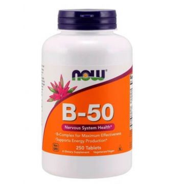 Now Foods, Vitamina B-50, 250 comprimate
