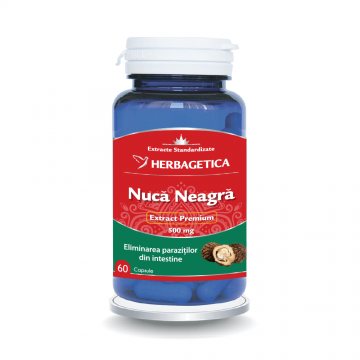 Nucă Neagră, 60 capsule, Herbagetica