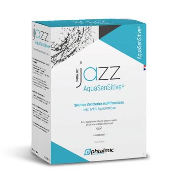 Ophtalmic Aqua Sensitive Soluție multifuncțională Jazz pentru toate tipurile de lentile moi 3x350ml