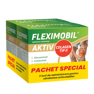 Pachet Fleximobil Aktiv, 2 x 60 comprimate filmate, Fiterman Pharma
