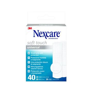 Pansamente Nexcare Soft Touch cu protecție respiratorie moale x40