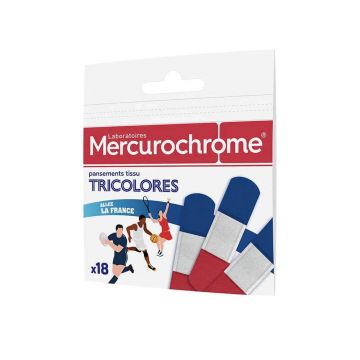 Pansamente tricolore Mercurochrome x18