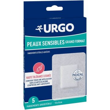 Pansamente Urgo Urgosterile pentru piele sensibilă dimensiune mare 10x8cm x5