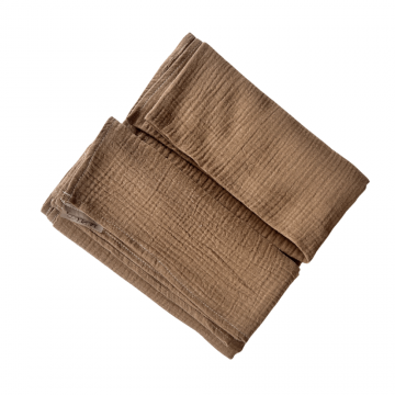 Paturica din muselina Cotton Flower, 120 x 100 cm, Bej, Twindeco