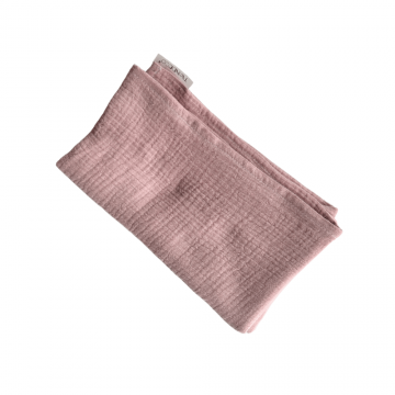 Paturica din muselina Cotton Flower, 120 x 100 cm, Roz Antic, Twindeco