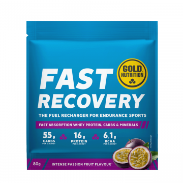 Pudra pentru recuperare Fast Recovery, Fructul Pasiunii, 80 g, Gold Nutrition