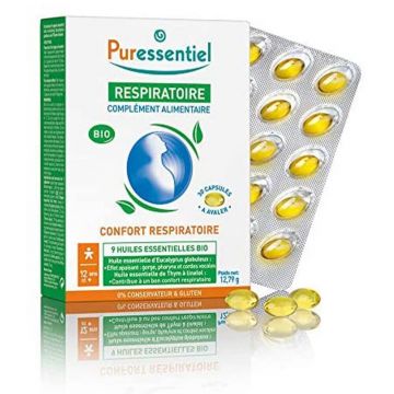 Puressentiel Respirație Bronhială Capsule Cu uleiuri esențiale organice x30